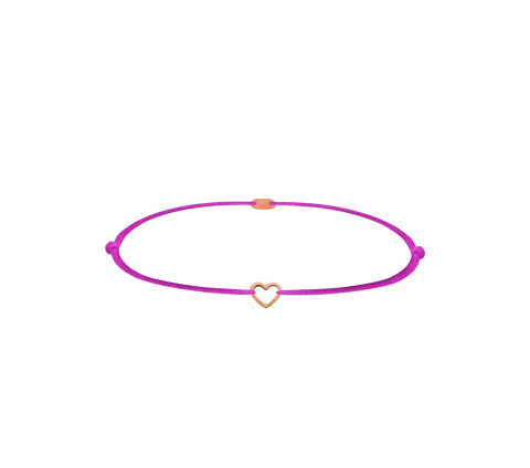GRAV Baby Heart Contour Arany 14K Fonalas Karkötő