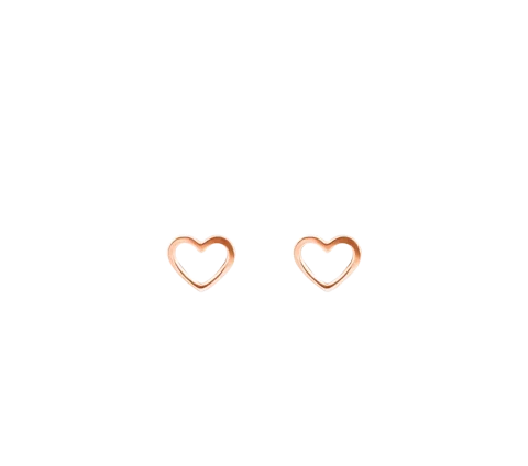 GRAV Baby Heart Contour Arany 14K Fülbevaló