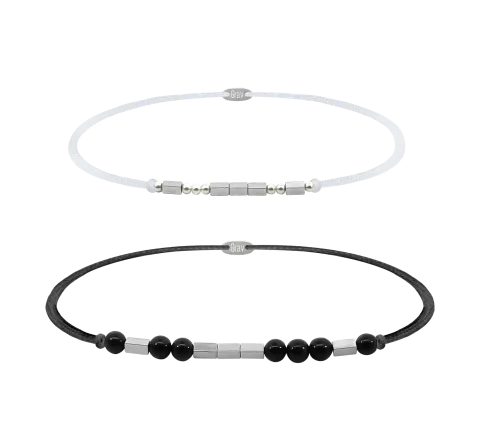 GRAV Morse Love Páros Ásvány Karkötő