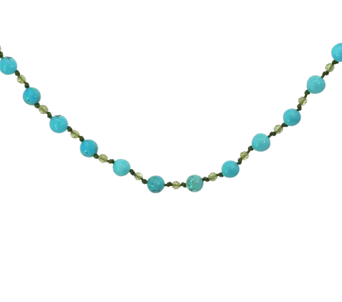 GRAV Twist Turquiose Ezüst 925 Nyaklánc