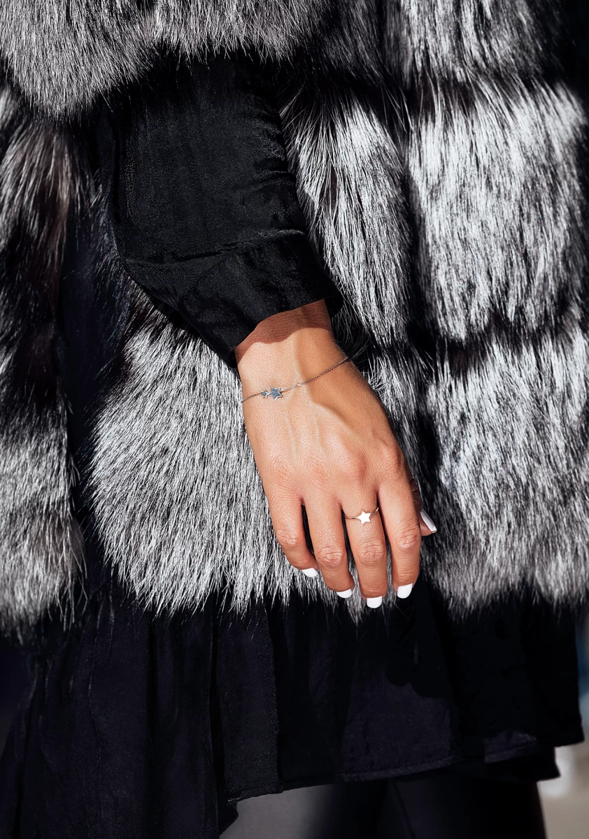 Grav Double Star Ezüst 925 Karkötő