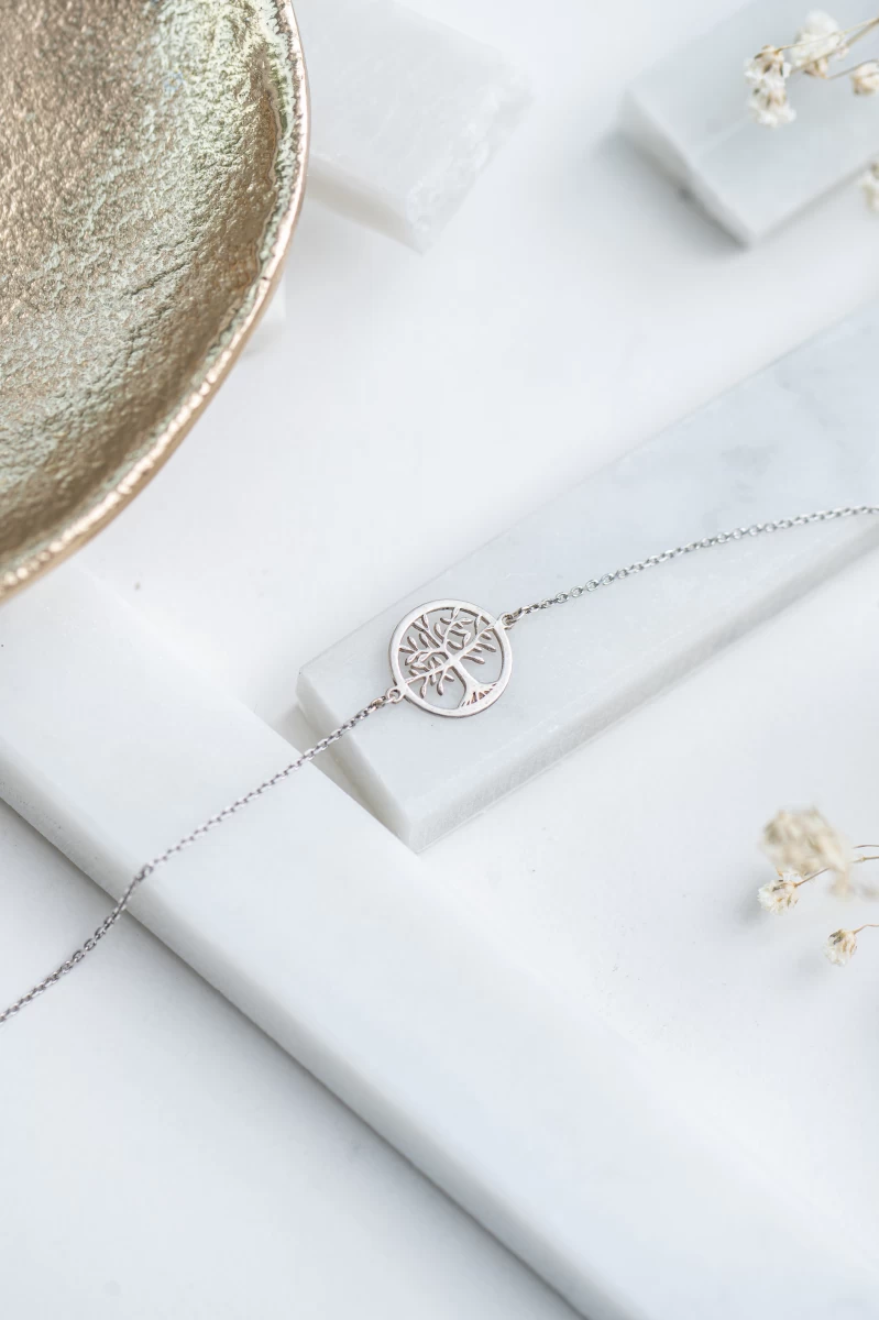 Életfa Ezüst Karkötő