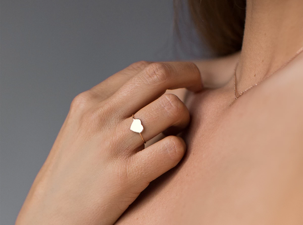 Grav Heart Ezüst 925 Gyűrű