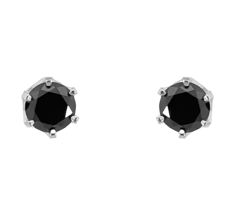 GRAV Black Zirconia Ezüst 925 Fülbevaló