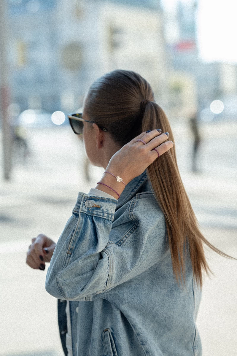 Rubin Ezüst 925 Karkötő