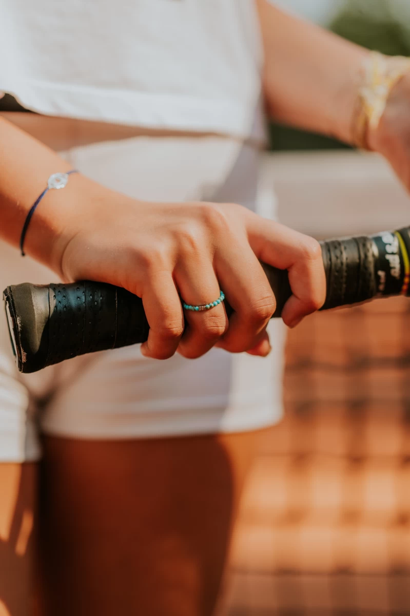 Türkiz Hematit Ásvány Gyűrű