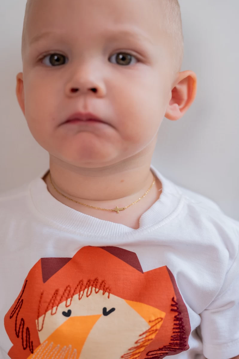 Grav Cross Baby Arany 14K Nyaklánc