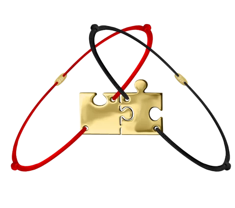 Grav Puzzle Arany 14K Karkötő