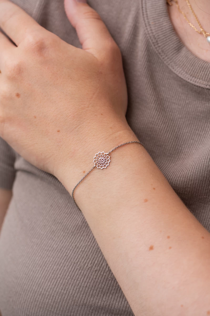 Grav Mandala Ezüst 925 Karkötő