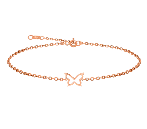 Grav Butterfly Contour Arany 14k Bokalánc