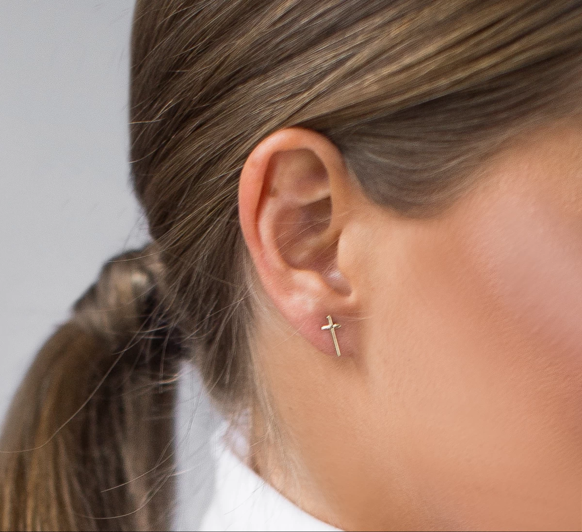 Grav Cross Arany 14K Fülbevaló