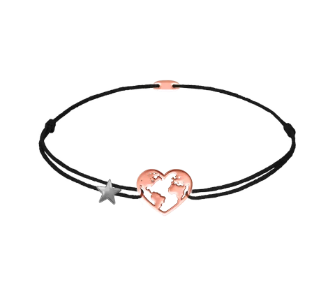 GRAV Travel Love Arany 14K Fonalas Karkötő