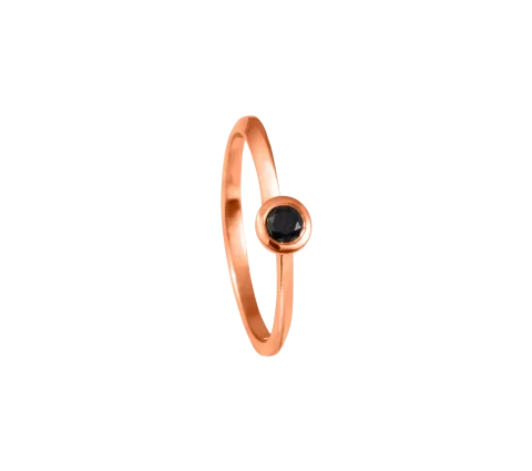 Grav Dark Diamant Button Arany 14K Gyűrű