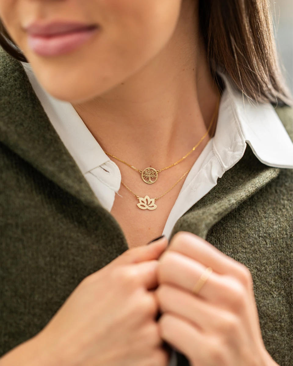 Grav Lotus Ezüst 925 Nyaklánc